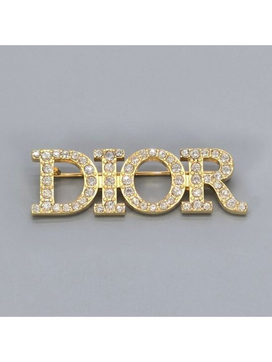 Dior Jewelry - Dior Dioevolution Logo Brooch Crystal Gold